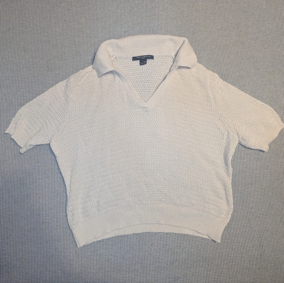 French Connection Cream Knit Top - Picture 1 of 6